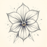 Artistic Sketch Violet Tattoo