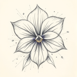 Artistic Sketch Violet Tattoo