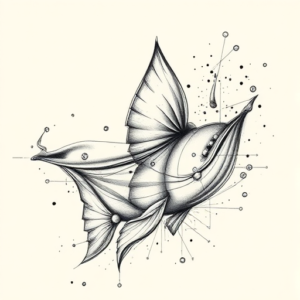 Artistic Sketch Water Tattoo