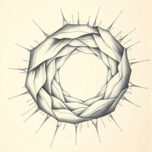 Artistic Sketch Wormhole Tattoo