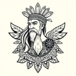 Aztec Achilles Tattoo