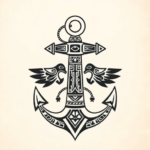 Aztec Anchor Tattoo