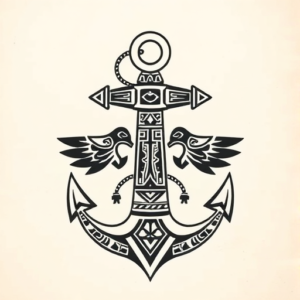 Aztec Anchor Tattoo