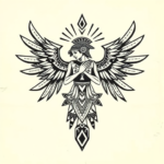 Aztec Angel Tattoo