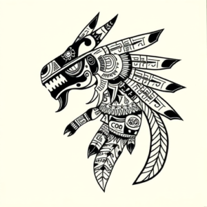 Aztec Animal Tattoo