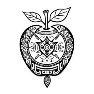 Aztec Apple Tattoo