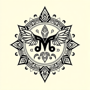 Aztec Aquarius Tattoo