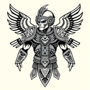 Aztec Armor Tattoo