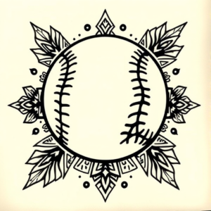 Aztec Baseball Tattoo