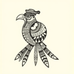 Aztec Bird Tattoo
