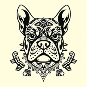 Aztec Bulldog Tattoo