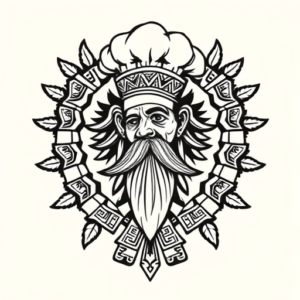 Aztec Chef Tattoo