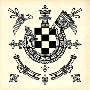 Aztec Chess Tattoo