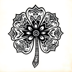 Aztec Clover Tattoo