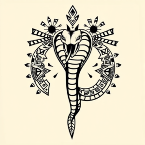 Aztec Cobra Tattoo