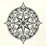 Aztec Compass Tattoo