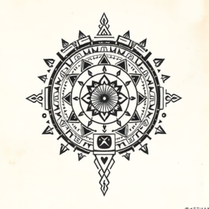 Aztec Constellation Tattoo