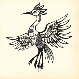 Aztec Crane Tattoo