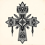 Aztec Cross Tattoo