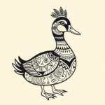 Aztec Duck Tattoo