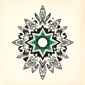 Aztec Emerald Tattoo