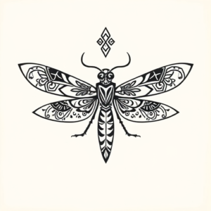 Aztec Firefly Tattoo