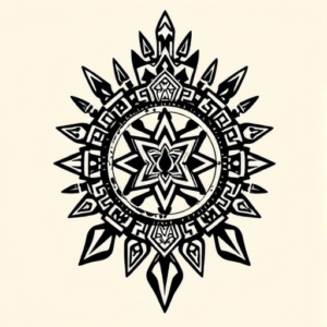 Aztec Gambling Tattoo