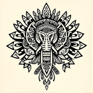 Aztec Ganesha Tattoo