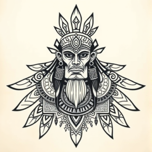 Aztec God Tattoo