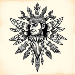 Aztec Hercules Tattoo