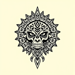 Aztec Horror Tattoo