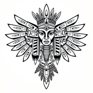 Aztec Horus Tattoo