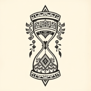 Aztec Hourglass Tattoo