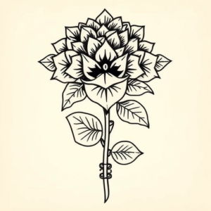 Aztec Hydrangea Tattoo