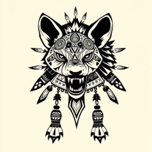 Aztec Hyena Tattoo