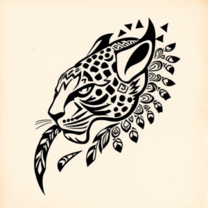 Aztec Leopard Tattoo