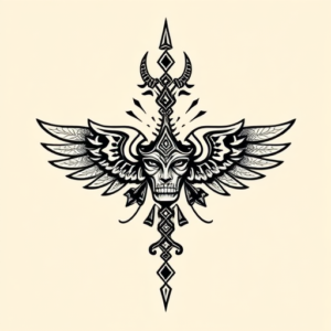 Aztec Lucifer Tattoo