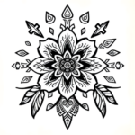 Aztec Marigold Tattoo