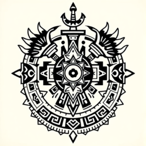 Aztec Nautical Tattoo