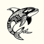 Aztec Orca Tattoo