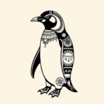 Aztec Penguin Tattoo