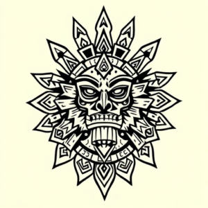 Aztec Pennywise Tattoo