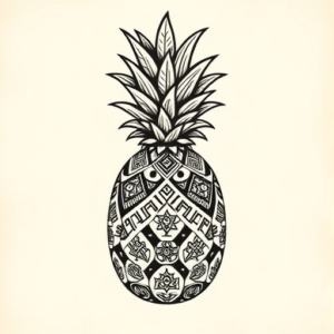 Aztec Pineapple Tattoo