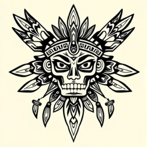 Aztec Pinup Tattoo