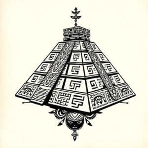 Aztec Pyramid Tattoo