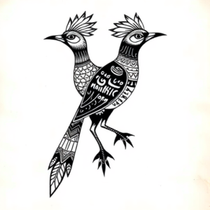 Aztec Roadrunner Tattoo