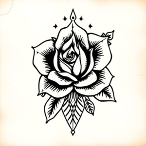 Aztec Rose Tattoo