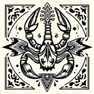 Aztec Scorpio Tattoo