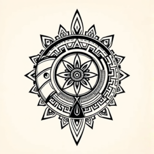 Aztec Seashell Tattoo