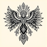 Aztec Seraphim Tattoo